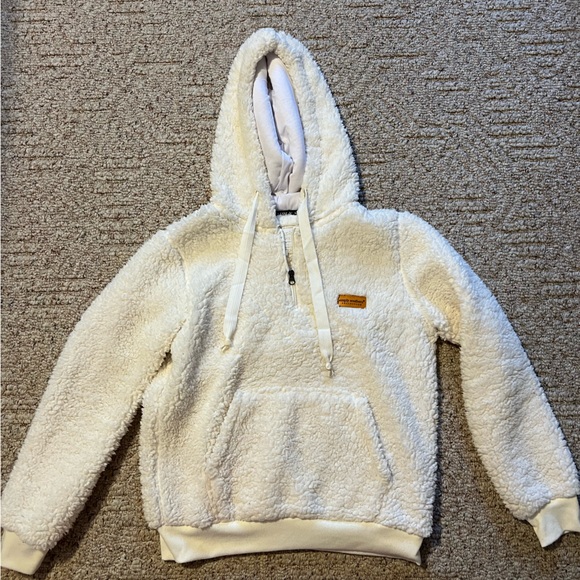 Simply Southern women’s plush cream pullover - Picture 1 of 5
